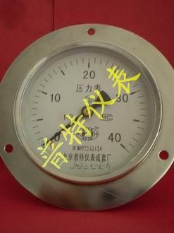 专业生产轴向带边压力表Y100ZT